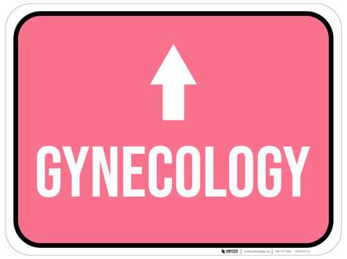 Gynecology Arrow Straight Rectangular - Floor Sign