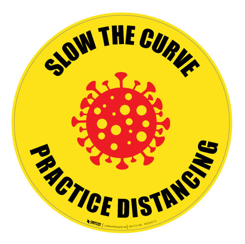 Slow the Curve - Floor Sign