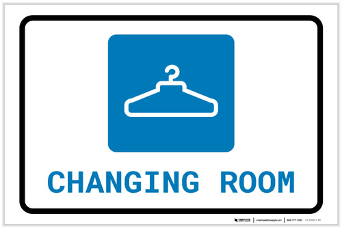 Changing Room with Icon Landscape - Label