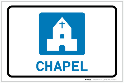 Chapel with Icon Landscape - Label