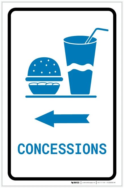 Concessions Left Arrow with Icon Portrait v2 - Label