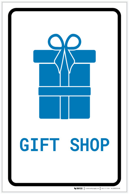 Gift Shop with Icon Portrait v2 - Label