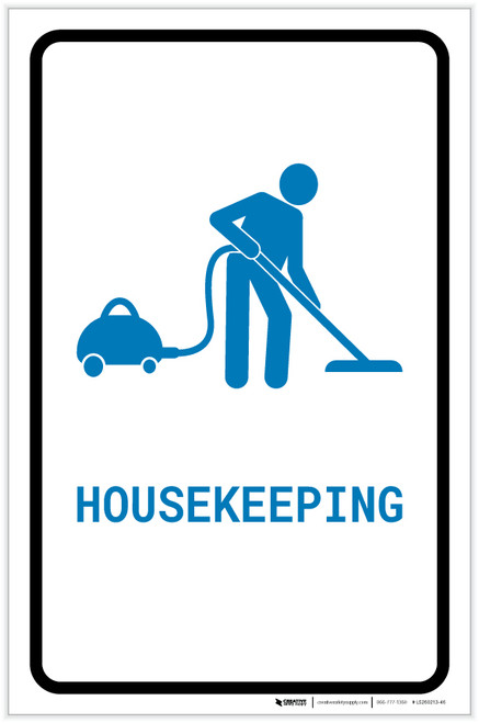 Housekeeping with Icon Portrait v2 - Label