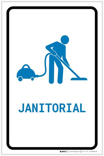 Janitorial with Icon Portrait v2 - Label