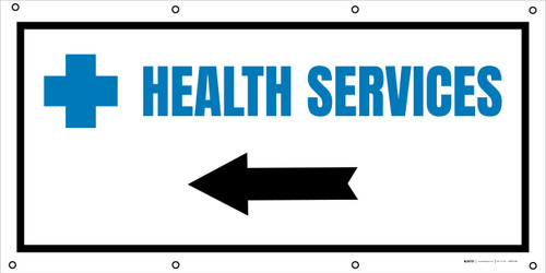 Health Services Left Arrow with Icon - Banner