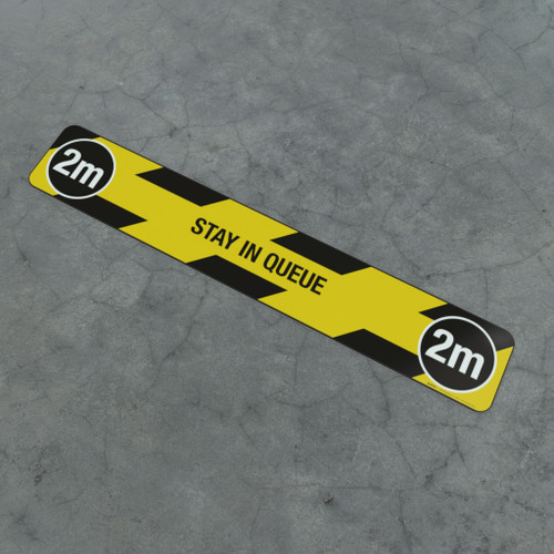 Stay In Queue 2M - Social Distancing Strip