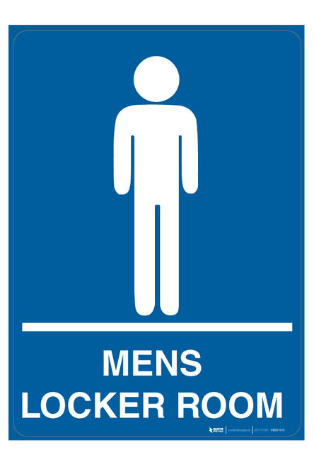 Mens Locker Room - Wall Sign