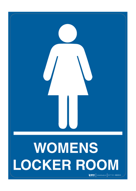 Womans Locker Room - Wall Sign