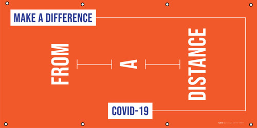 Make A Difference From A Distance - Covid-19 - Banner