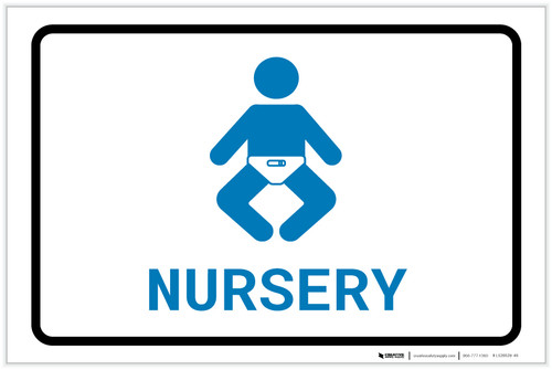 Nursery with Icon Landscape v2 - Label