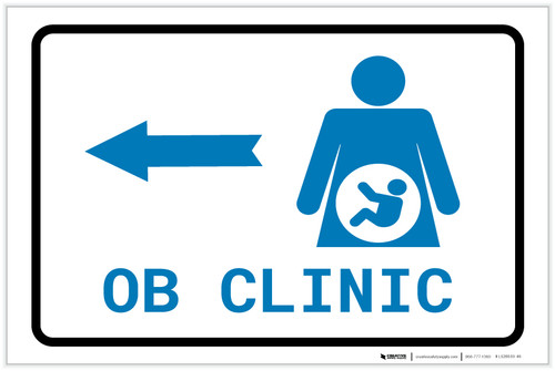 OB Clinic Left Arrow with Icon Landscape v2 - Label