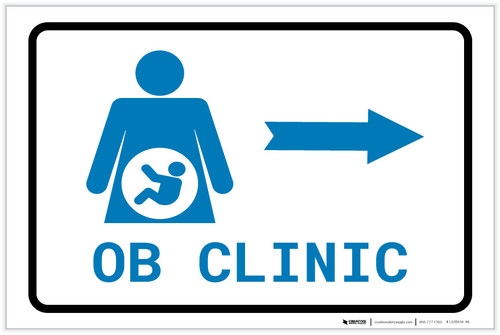 OB Clinic Right Arrow with Icon Landscape v2 - Label