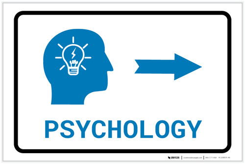 Psychology Right Arrow with Icon Landscape v2 - Label