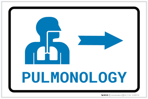 Pulmonology Right Arrow with Icon Landscape v2 - Label