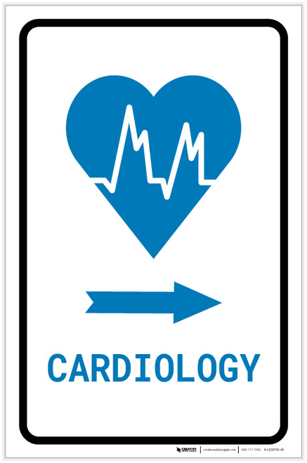Cardiology Right Arrow with Icon Portrait v2 - Label