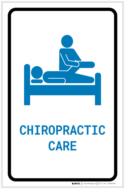 Chiropractic Care with Icon Portrait v2 - Label
