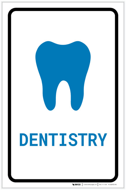 Dentistry with Icon Portrait v2 - Label