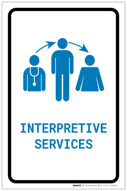 Interpretive Services with Icon Portrait v2 - Label