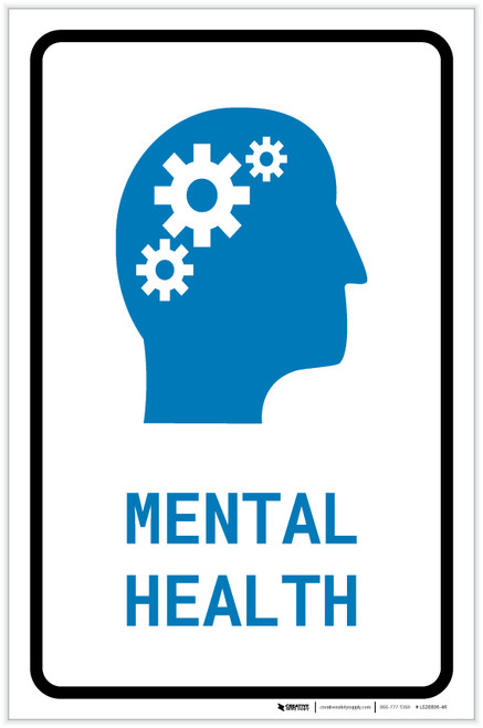 Mental Health with Icon Portrait v2 - Label