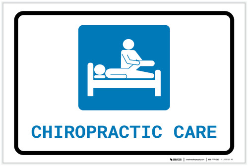 Chiropractic Care with Icon Landscape - Label