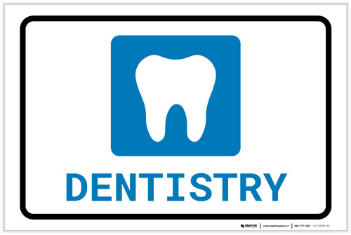 Dentistry with Icon Landscape - Label