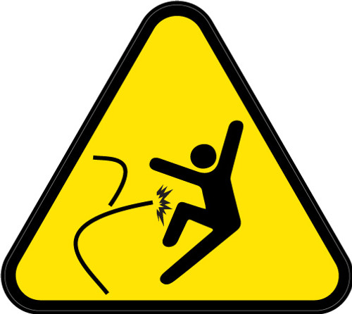 Uncontrolled Release of Energy Die Cut Label