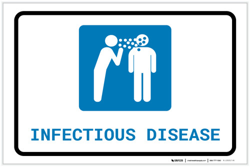 Infectious Disease with Icon Landscape - Label
