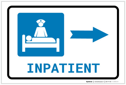 Inpatient Right Arrow with Icon Landscape - Label
