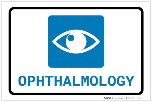 Ophthalmology with Icon Landscape - Label