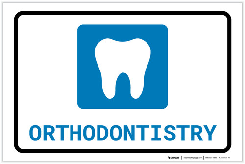 Orthodontistry with Icon Landscape - Label