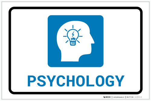 Psychology with Icon Landscape - Label