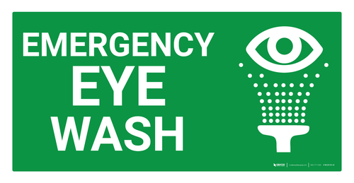 Emergency Eye Wash Sign (Wall)