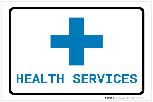 Health Services with Icon Landscape v2 - Label