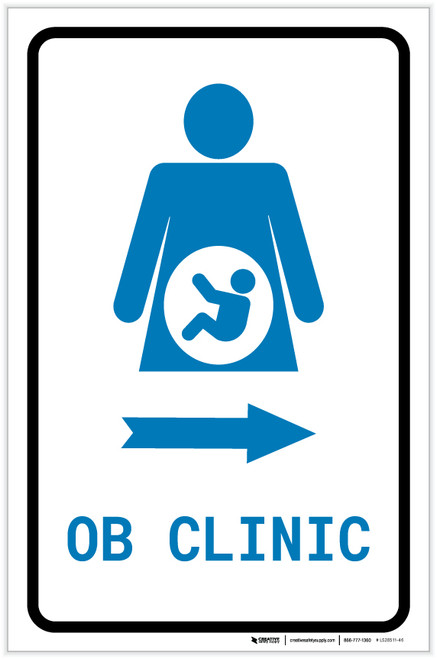OB Clinic Right Arrow with Icon Portrait v2 - Label