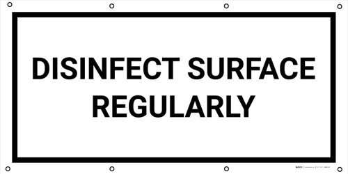 Disinfect Surface Regularly - Banner