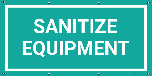 Sanitize Equipment - Banner