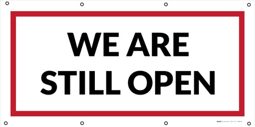 We Are Still Open - Banner