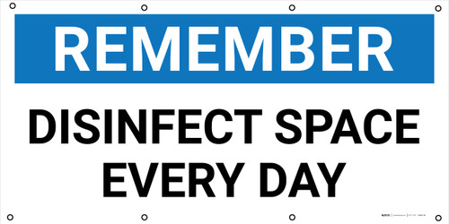 Remember: Disinfect Space Every Day - Banner