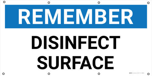 Remember: Disinfect Surface - Banner