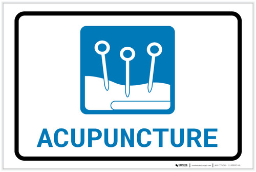 Acupuncture with Icon Landscape - Label