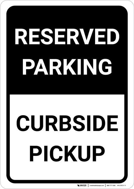 Safety First: Social Distancing Zone with Icon Portrait - Wall Sign