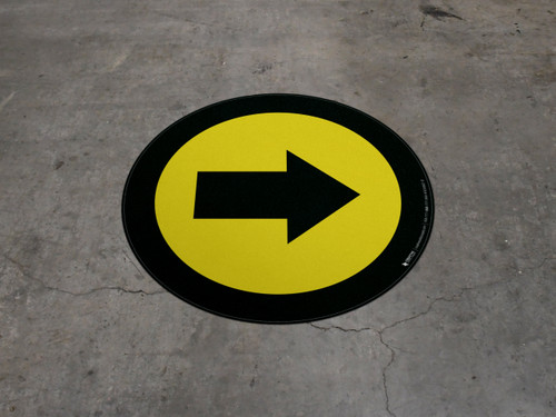 yellow arrow with red outline logo