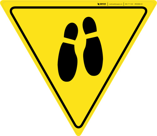Shoe Print Down Yield v2 - Floor Sign