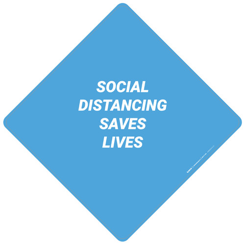Social Distancing Saves Lives - Placard Sign