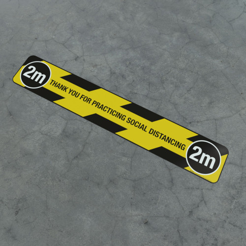 Thank You For Practicing Social Distancing - 2M- Social Distancing Strip
