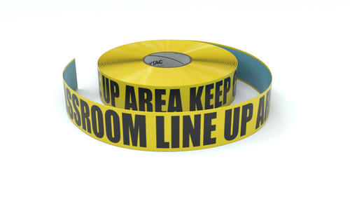 Classroom Line Up Area Keep Clear - Inline Printed Floor Marking Tape
