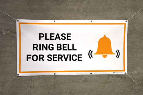 Standard Please Ring Bell for Assistance (Bell) Sign (Red) - Medium -  Walmart.com