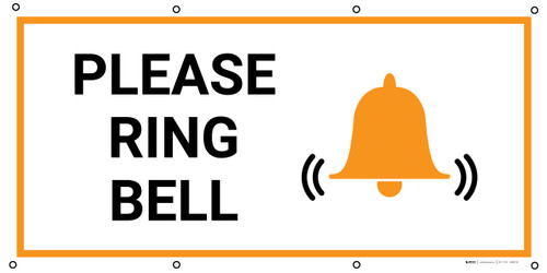 Please Ring Bell with Icon - Banner