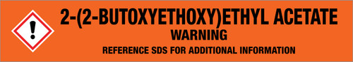 2-(2-Butoxyethoxy)ethyl acetate [CAS# 124-17-4] - GHS Pipe Marking Label