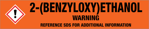 2-(Benzyloxy)ethanol [CAS# 622-08-2] - GHS Pipe Marking Label